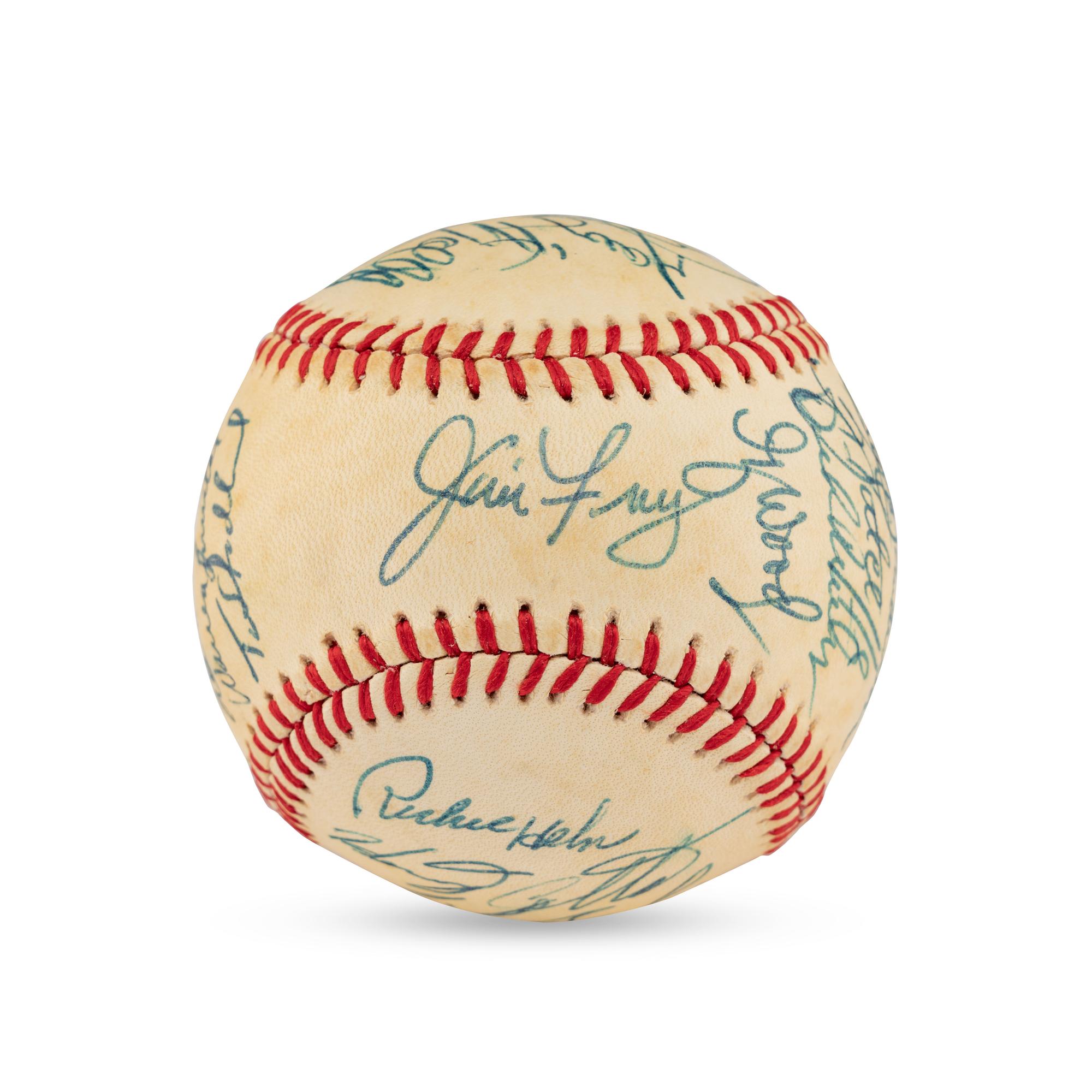 A 1984 Chicago Cubs Team Signed Autograph Baseball (Beckett Authentication Services)