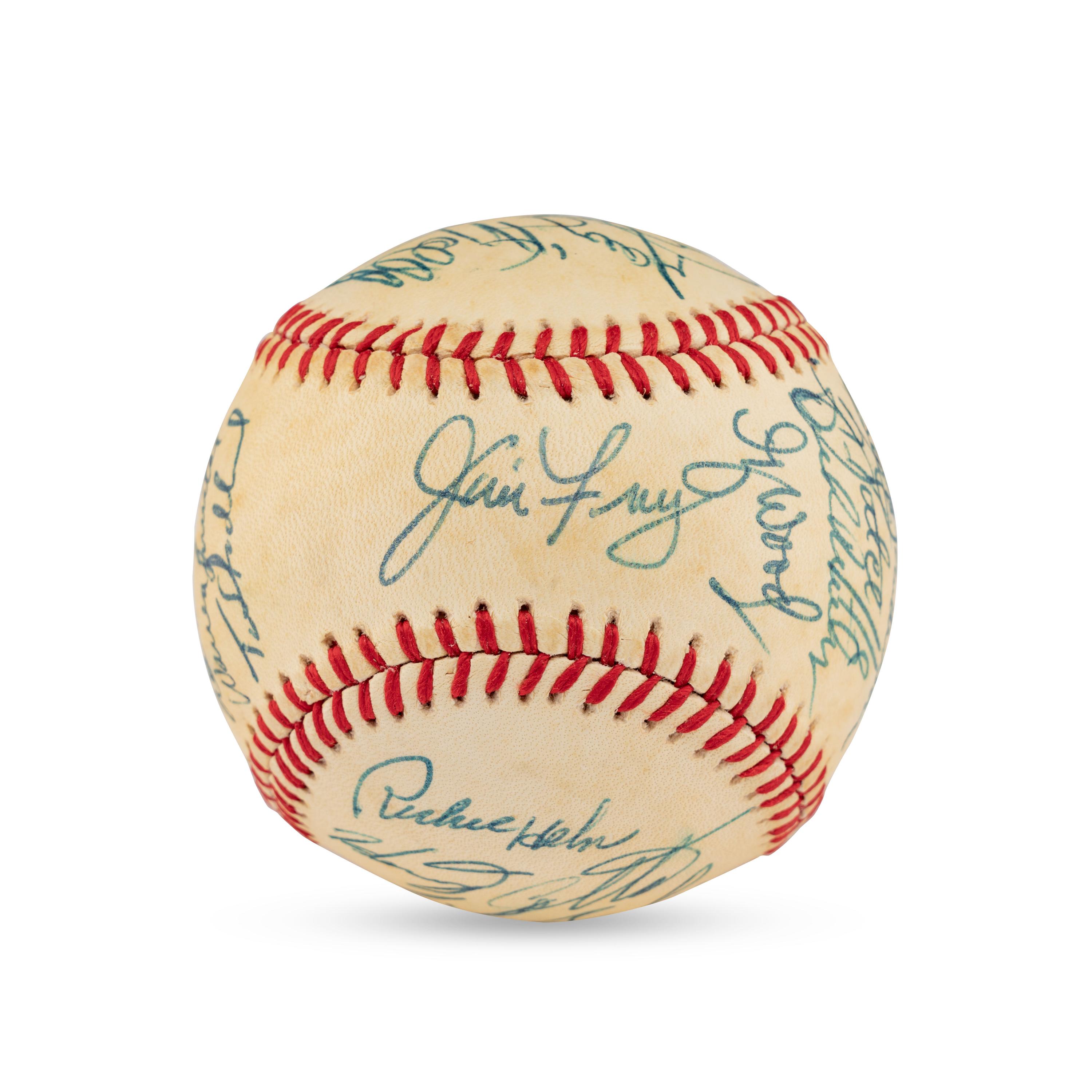 A 1984 Chicago Cubs Team Signed Autograph Baseball (Beckett Authentication Services)