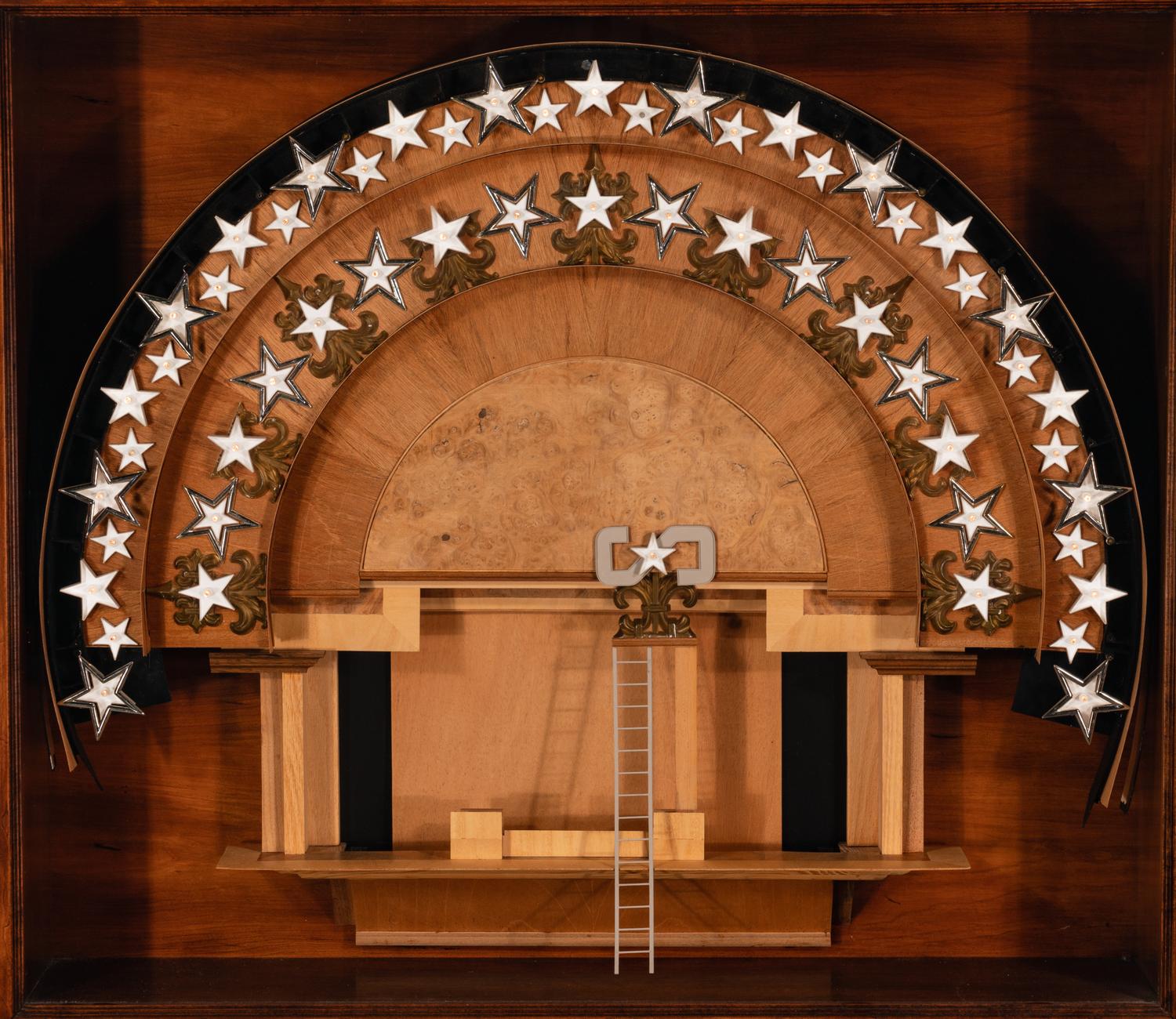 Untitled (Illuminated Theater Stage Shadowbox)