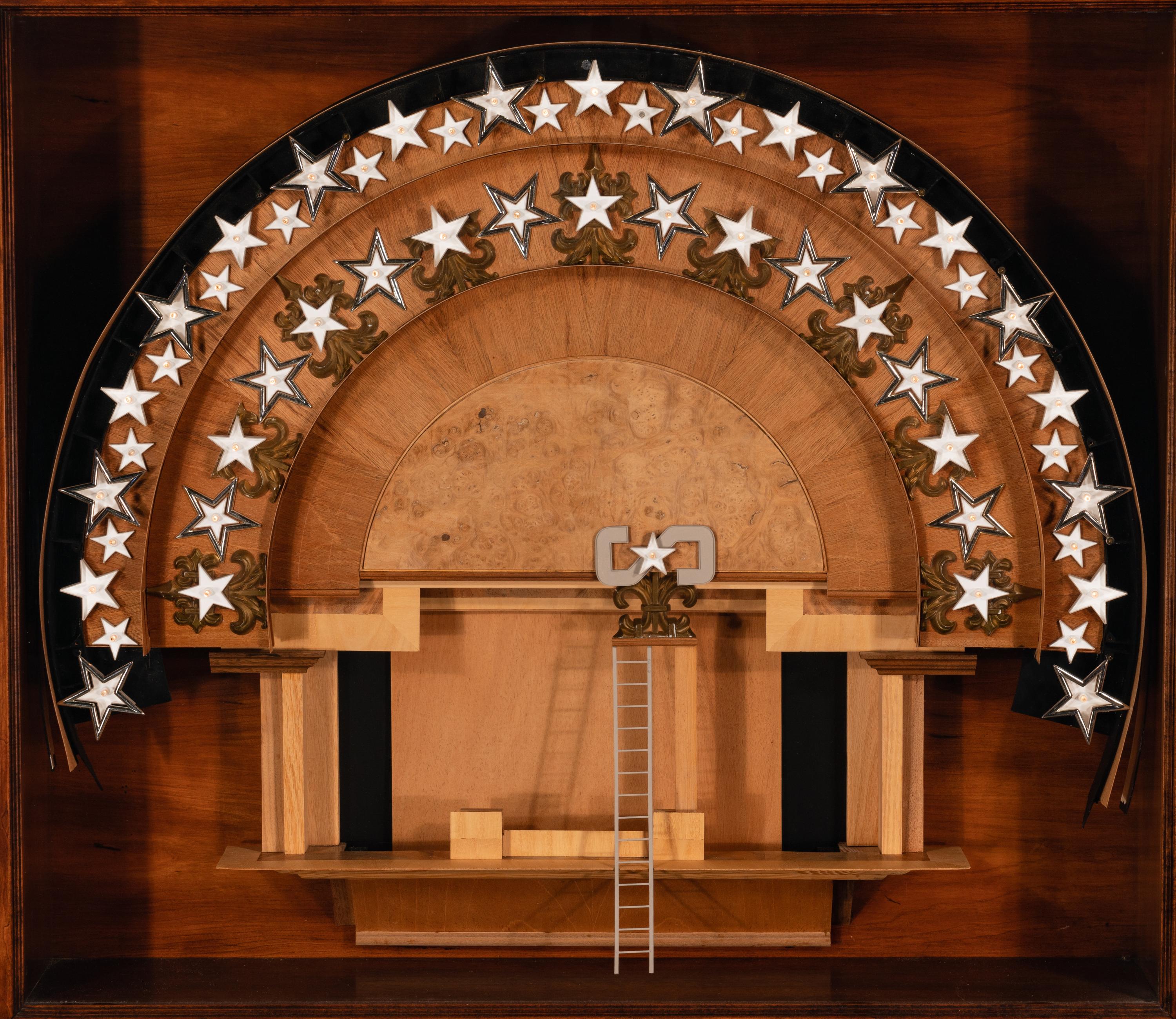 Untitled (Illuminated Theater Stage Shadowbox)
