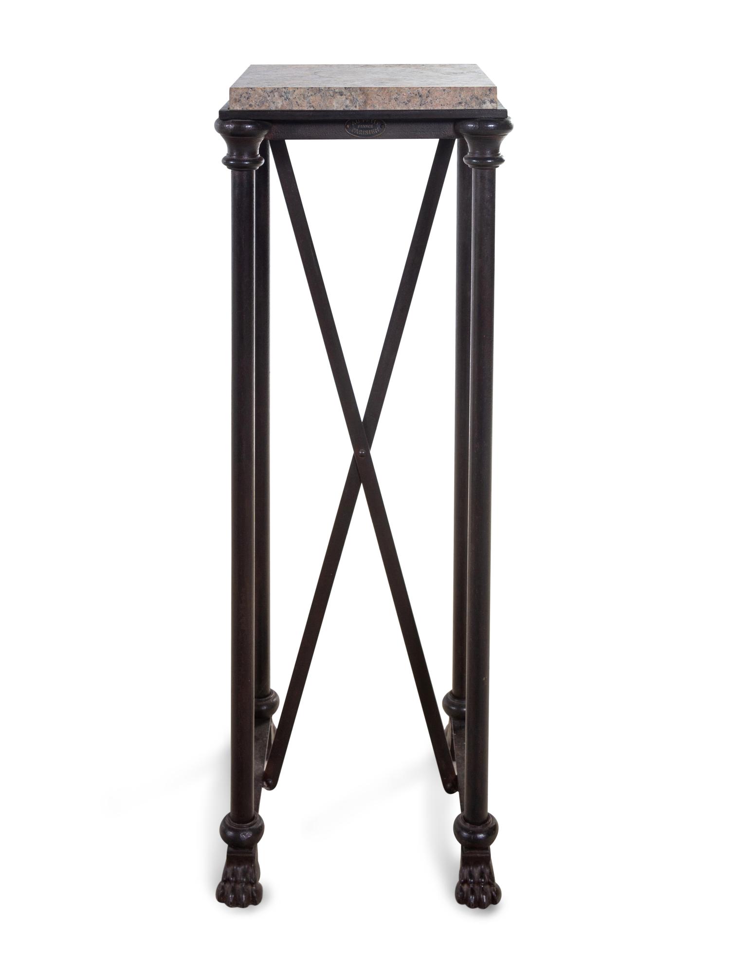 An Empire Style Iron Pedestal