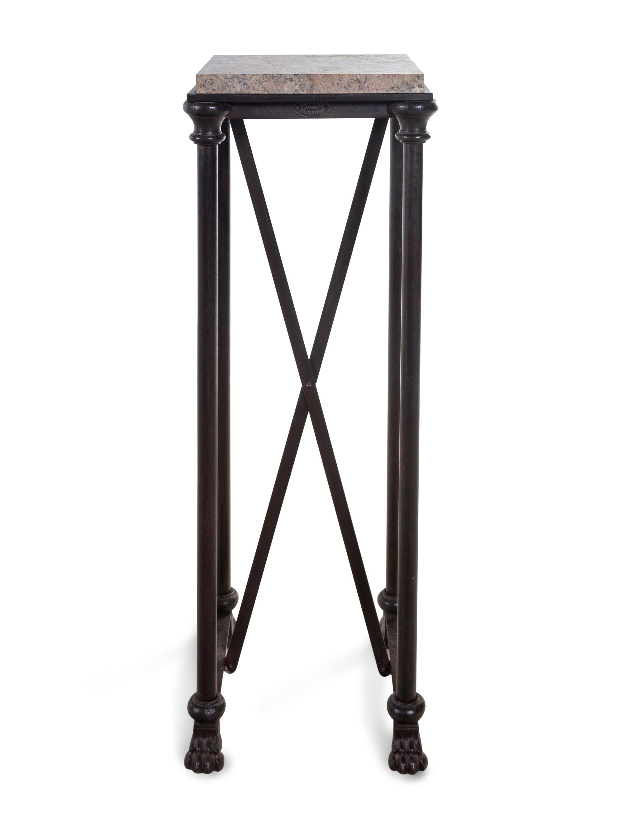 An Empire Style Iron Pedestal