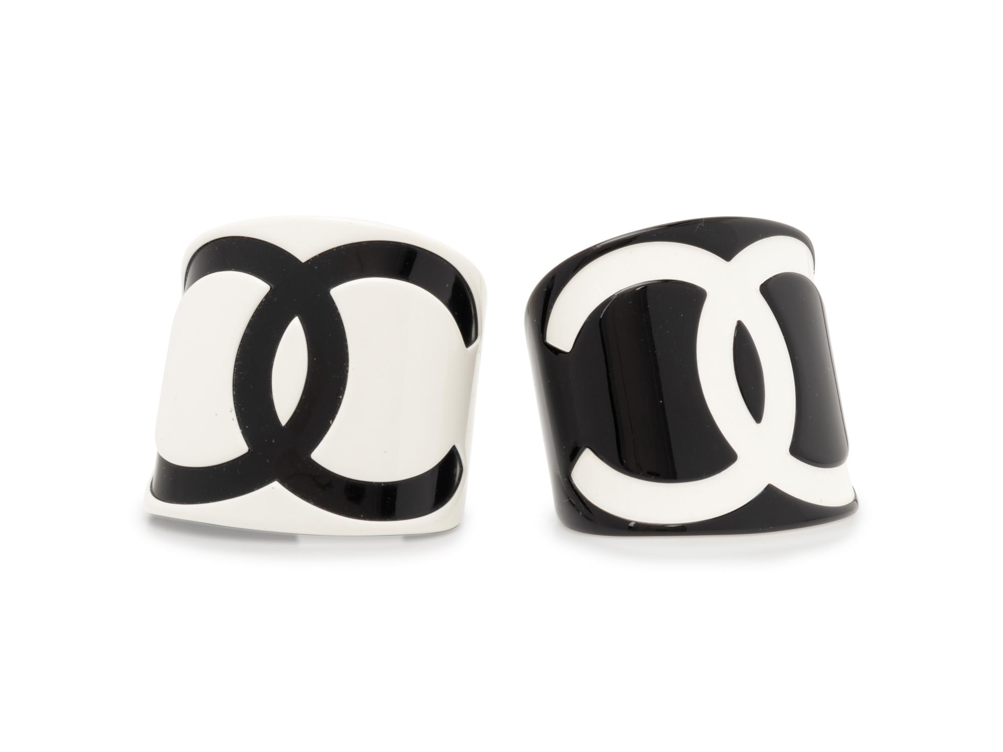 Two Chanel Acrylic Cuff Bracelets, 2006