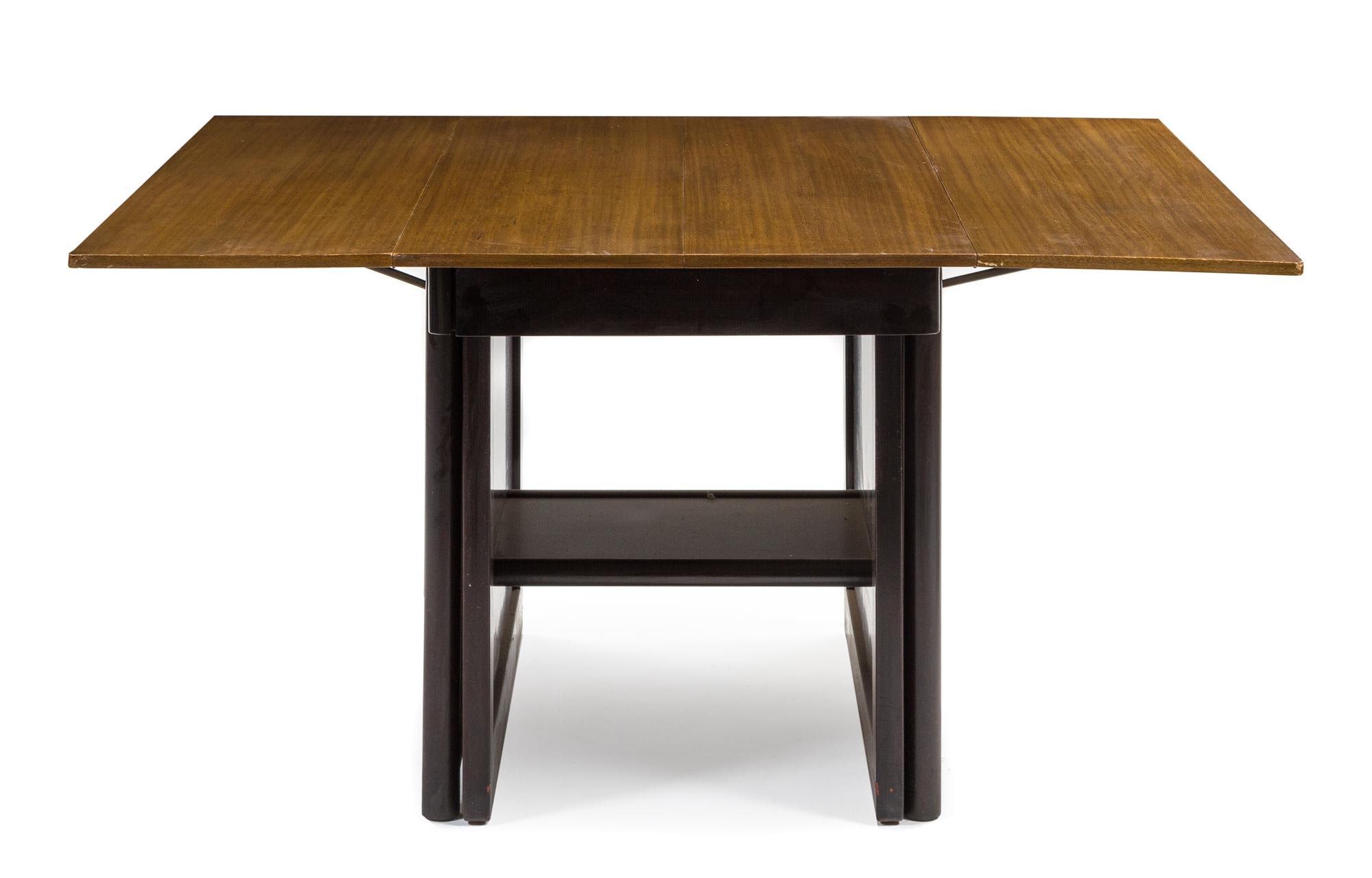 A Drop-Leaf Extension Dining Table, Edward Wormley for Dunbar Height 29 1/2 inches.