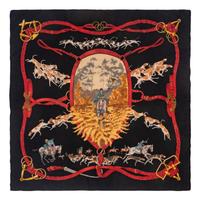 Two Hermès Cashmere-Silk Scarves 90