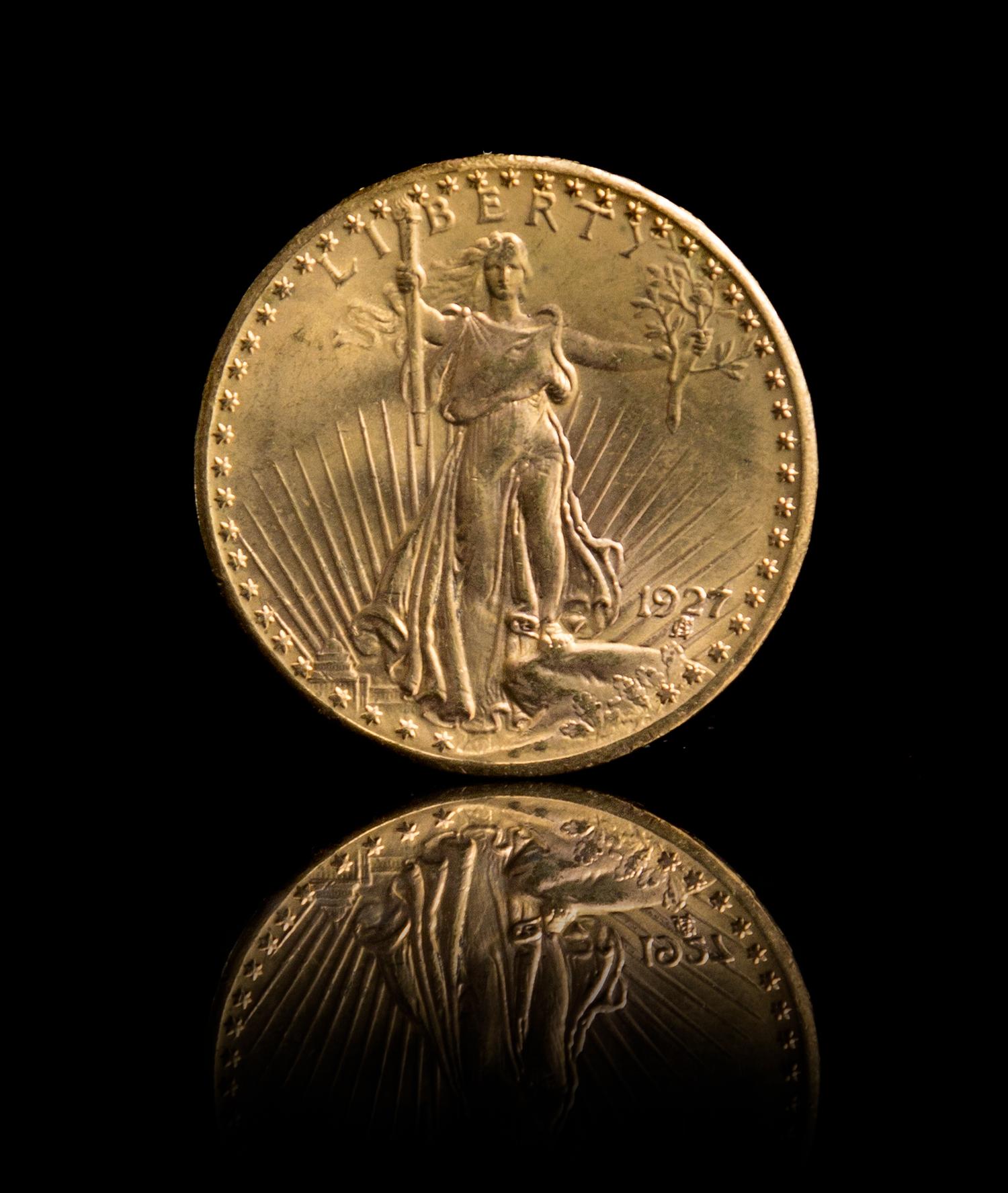 A United States 1927 Saint Gaudens $20 Gold Coin