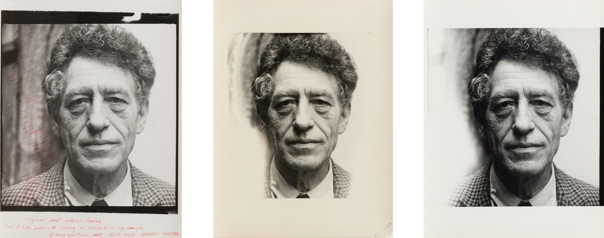 Herbert Matter (1907–1984) Giacometti (triptych), nd
