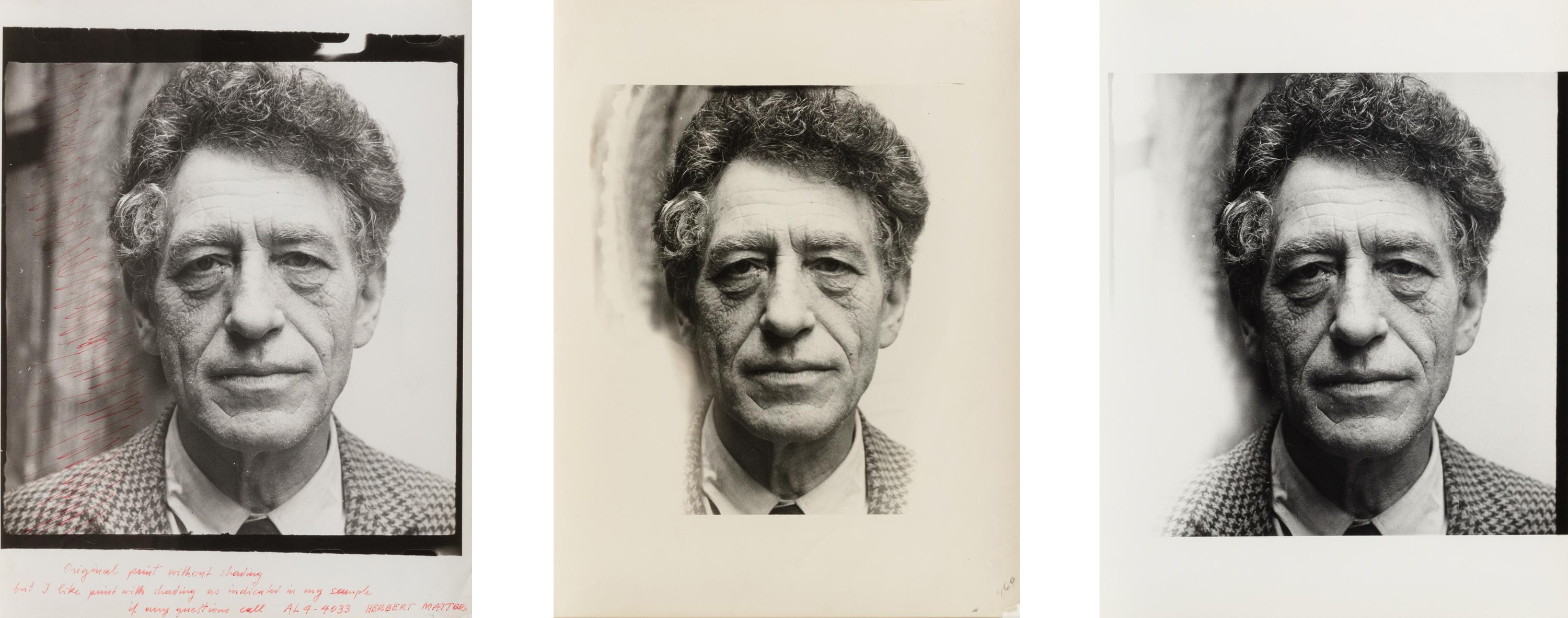 Herbert Matter (1907–1984) Giacometti (triptych), nd