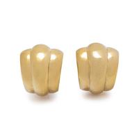 YELLOW GOLD EARCLIPS