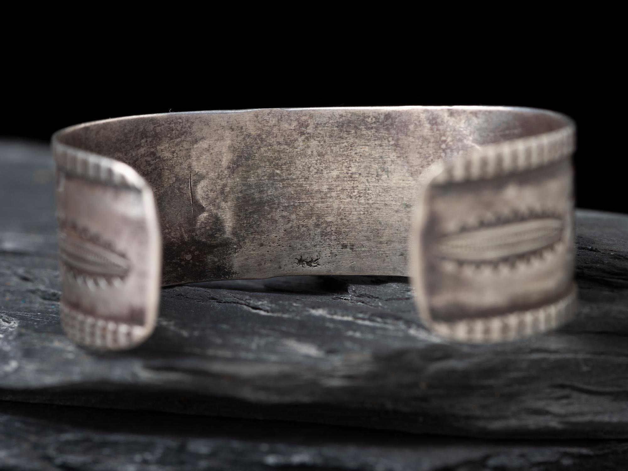 Navajo Silver and Turquoise Cuff Bracelet