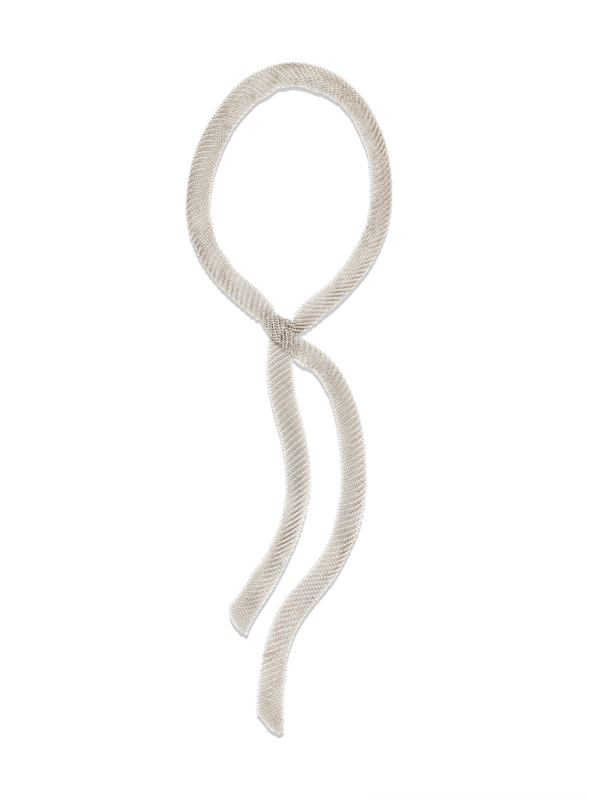 TIFFANY & CO., ELSA PERETTI, STERLING SILVER 'MESH SCARF' NECKLACE