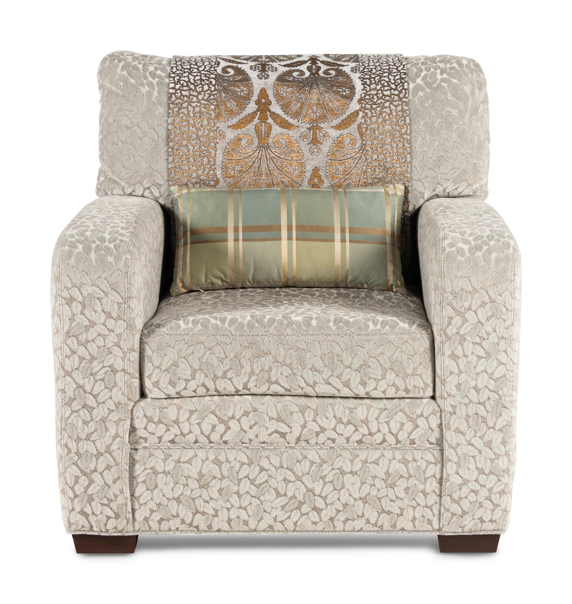 A Brunschwig & Fils Armchair and Ottoman
