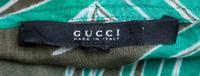 A Gucci Green Cotton Blouse, No size.