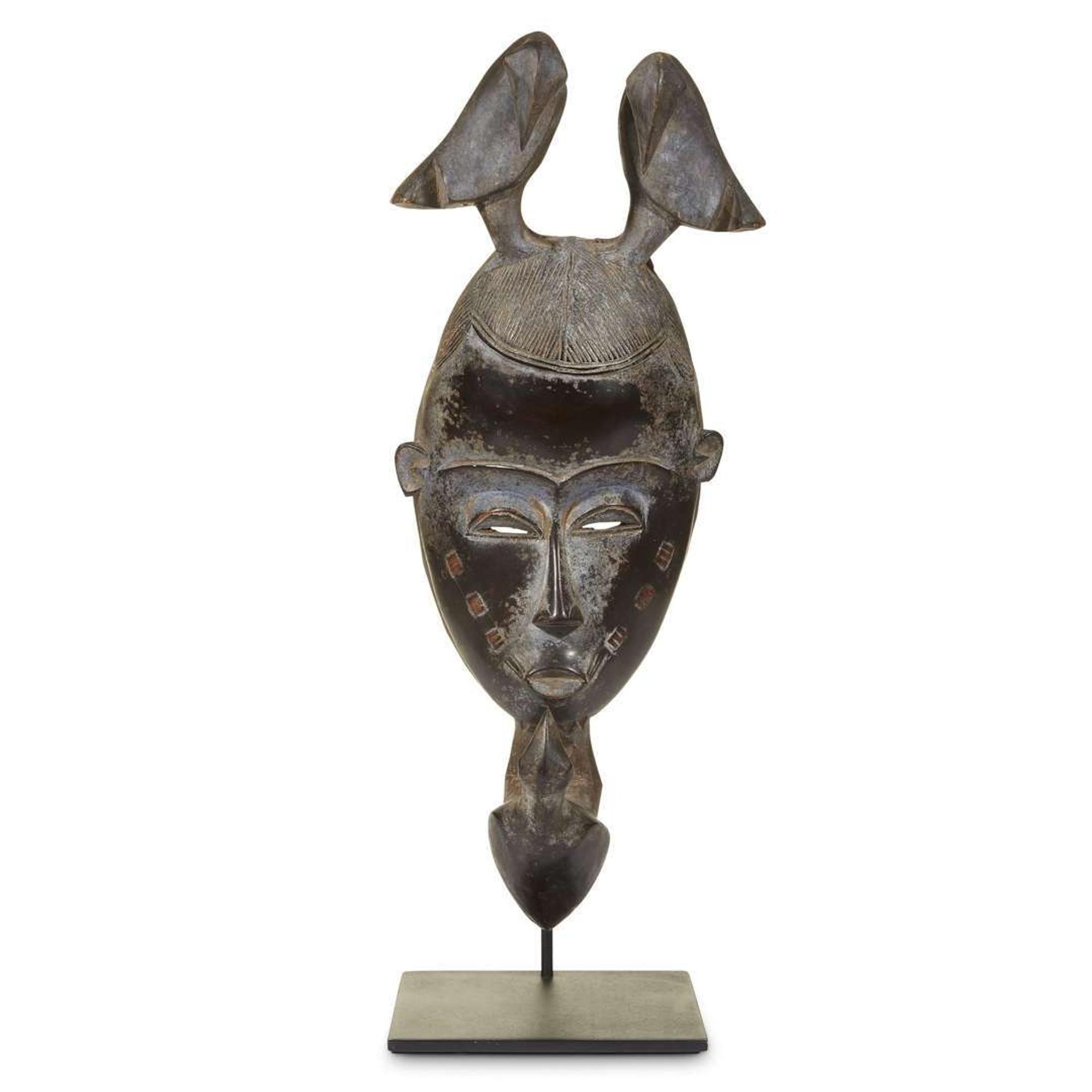 BAULE STYLE PORTRAIT MASK, MBLO Cote d'Ivoire, 20th Century