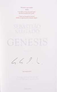 Genesis: Art Edition, Taschen, Paris 2013 (SUMO in two volumes together with booklet, varnished cherry wood lectern designed by Tadao Ando, and signed gelatin silver print Two Mursi Women, Omo Valley, Ethiopia )