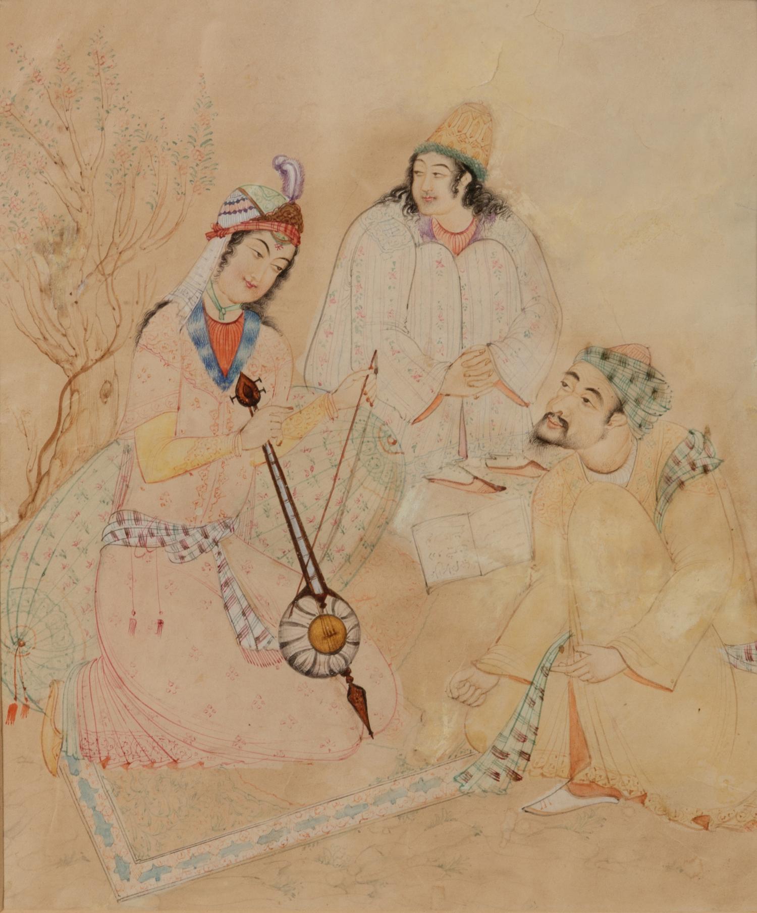 Three Indian Miniature Paintings