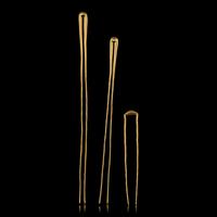 Three Chinese Gold Hairpins, Chai , Han-Tang Dynasty 西漢-唐 金钗三只