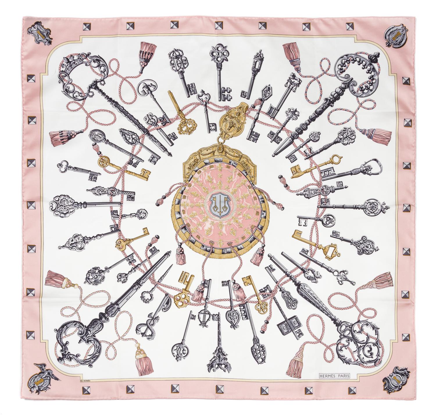 An Hermes 90cm Silk Scarf, 36"x36".