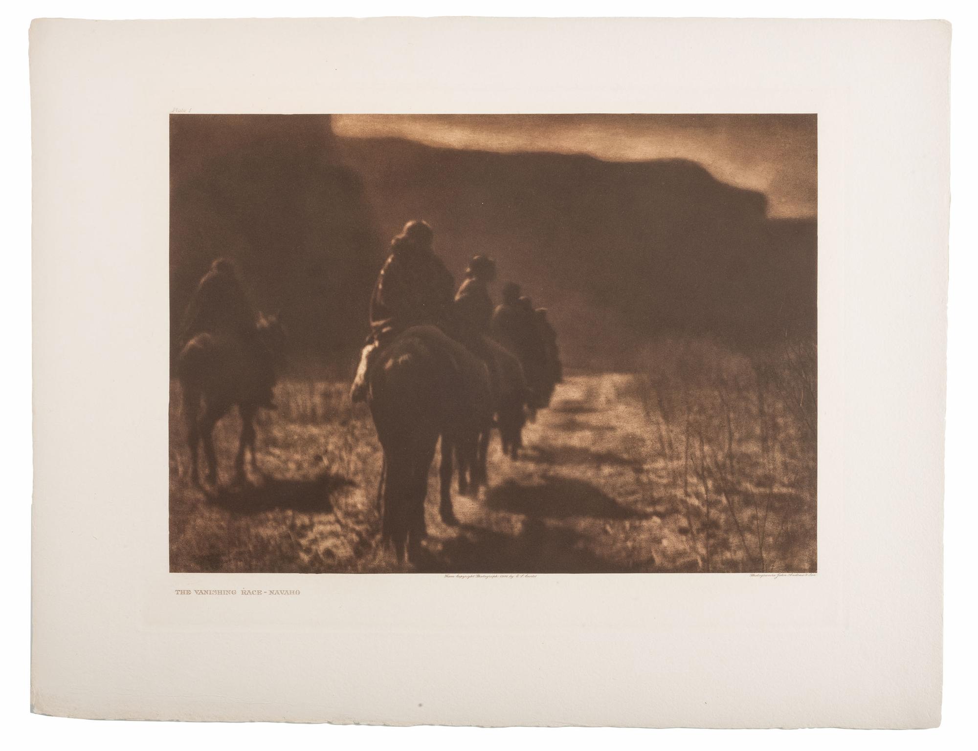CURTIS, Edward (1868-1952). Group of 22 photogravures, most from portfolio 1 of The North American Indian.