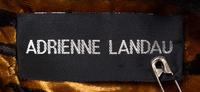An Adrienne Landau Velvet Tiger Print Coat,