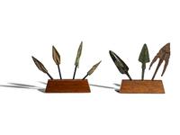 Seven Greek Bronze Sarissa Tips