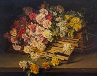 Alexander Spendal, (Austrian, 1890-1973), Table Top Still Life with Flowers