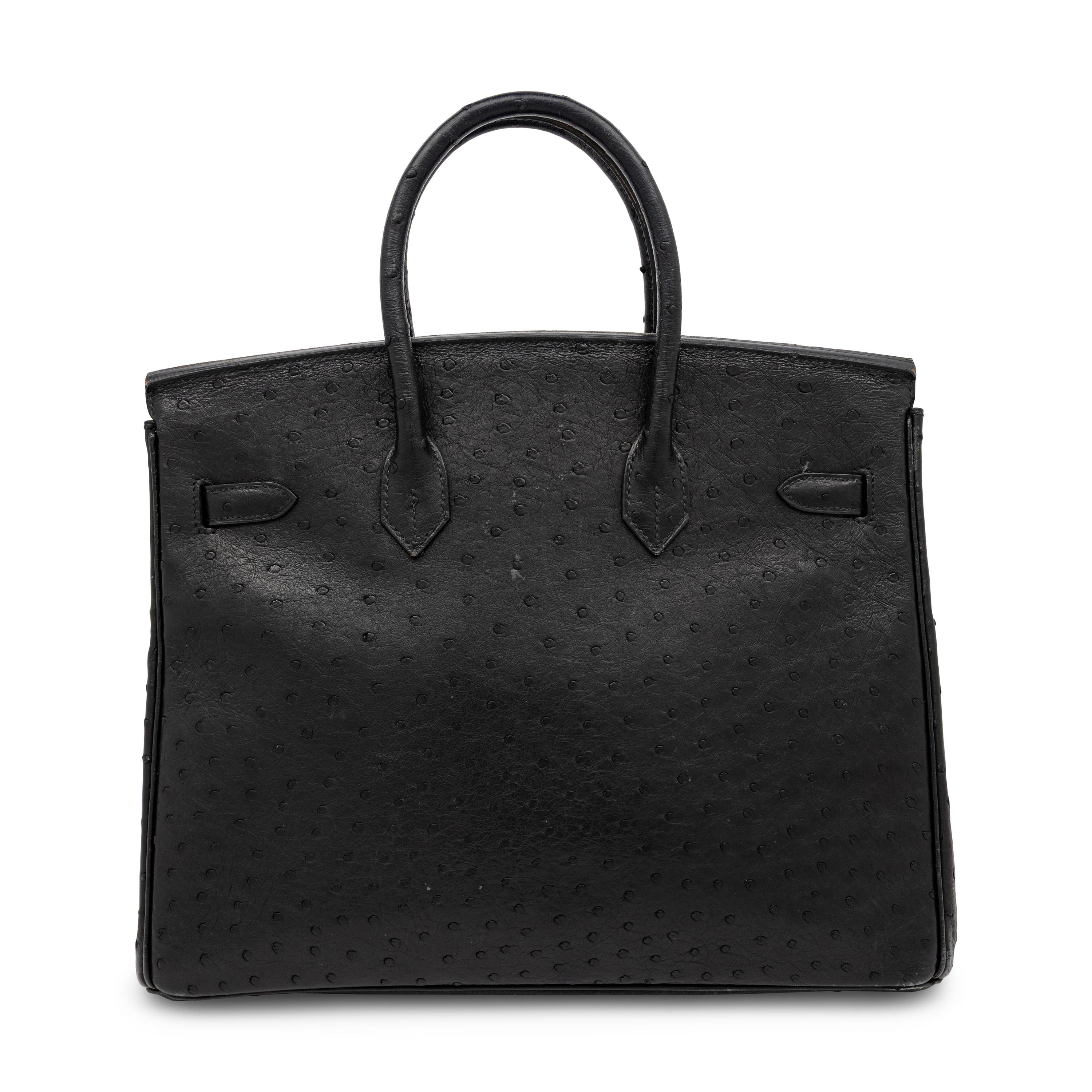 Hermès, Birkin 35 in Black Ostrich