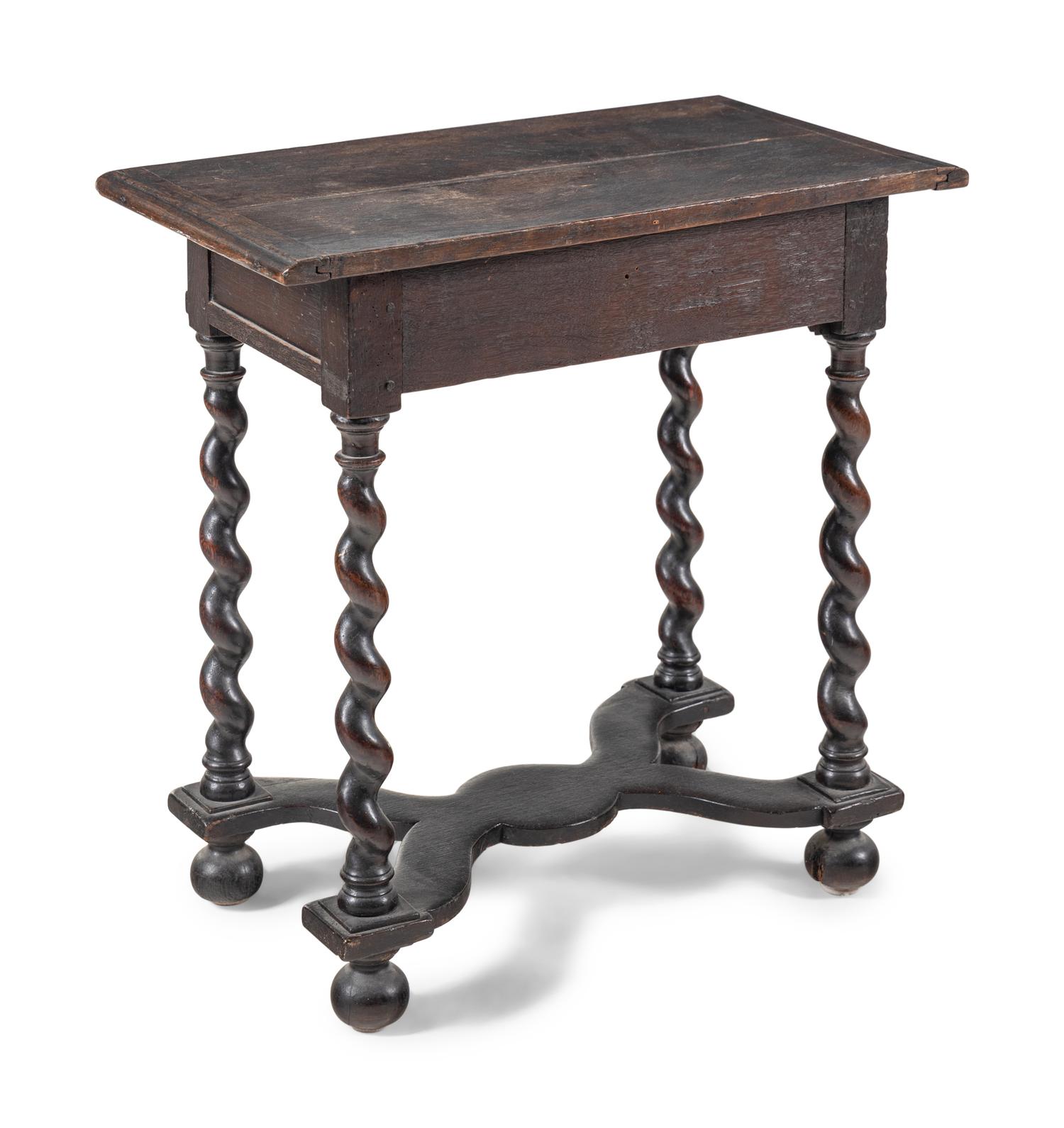 A William and Mary Oak Side Table