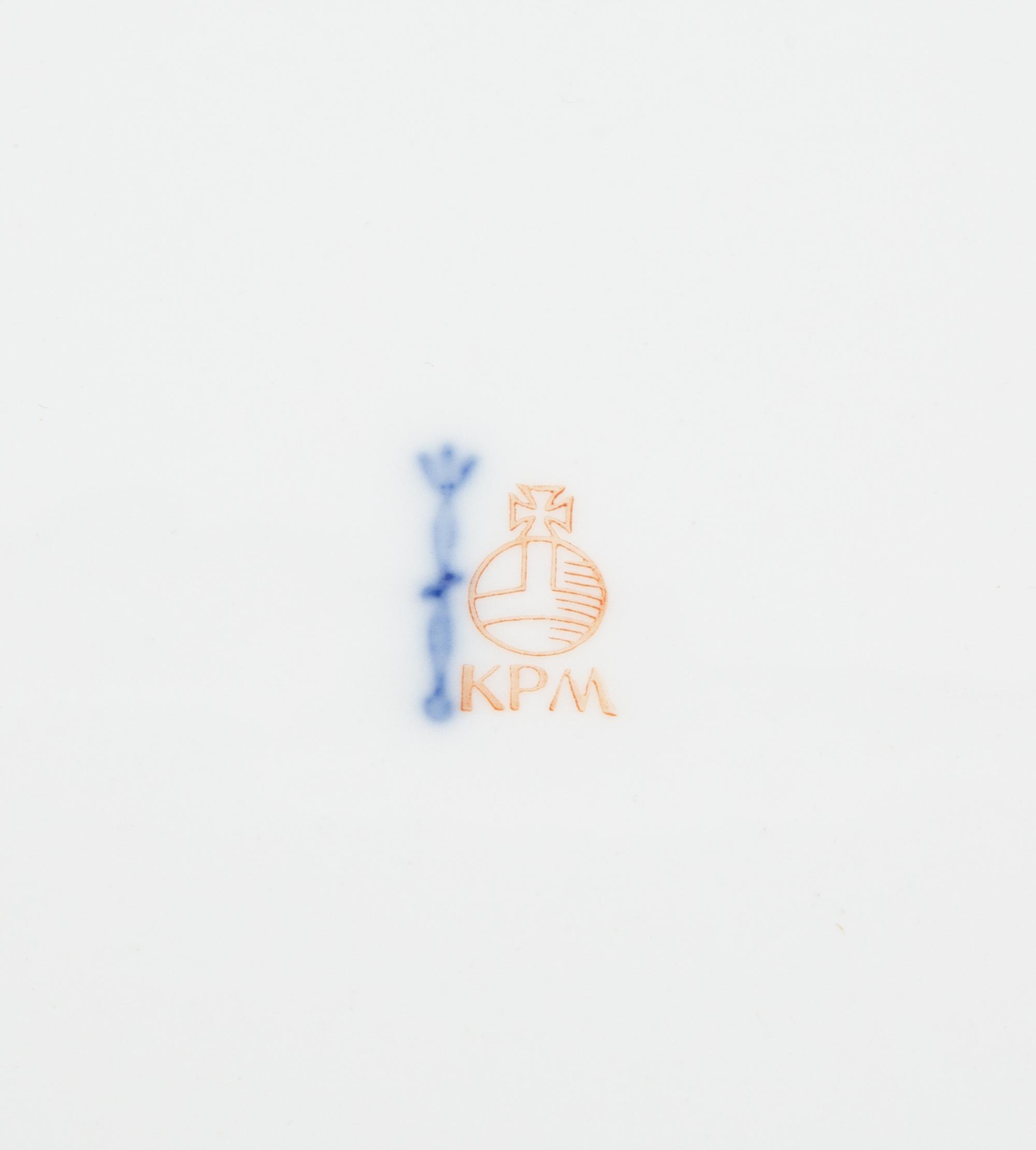 A Set of Twelve Berlin (K.P.M.) Porcelain Chargers