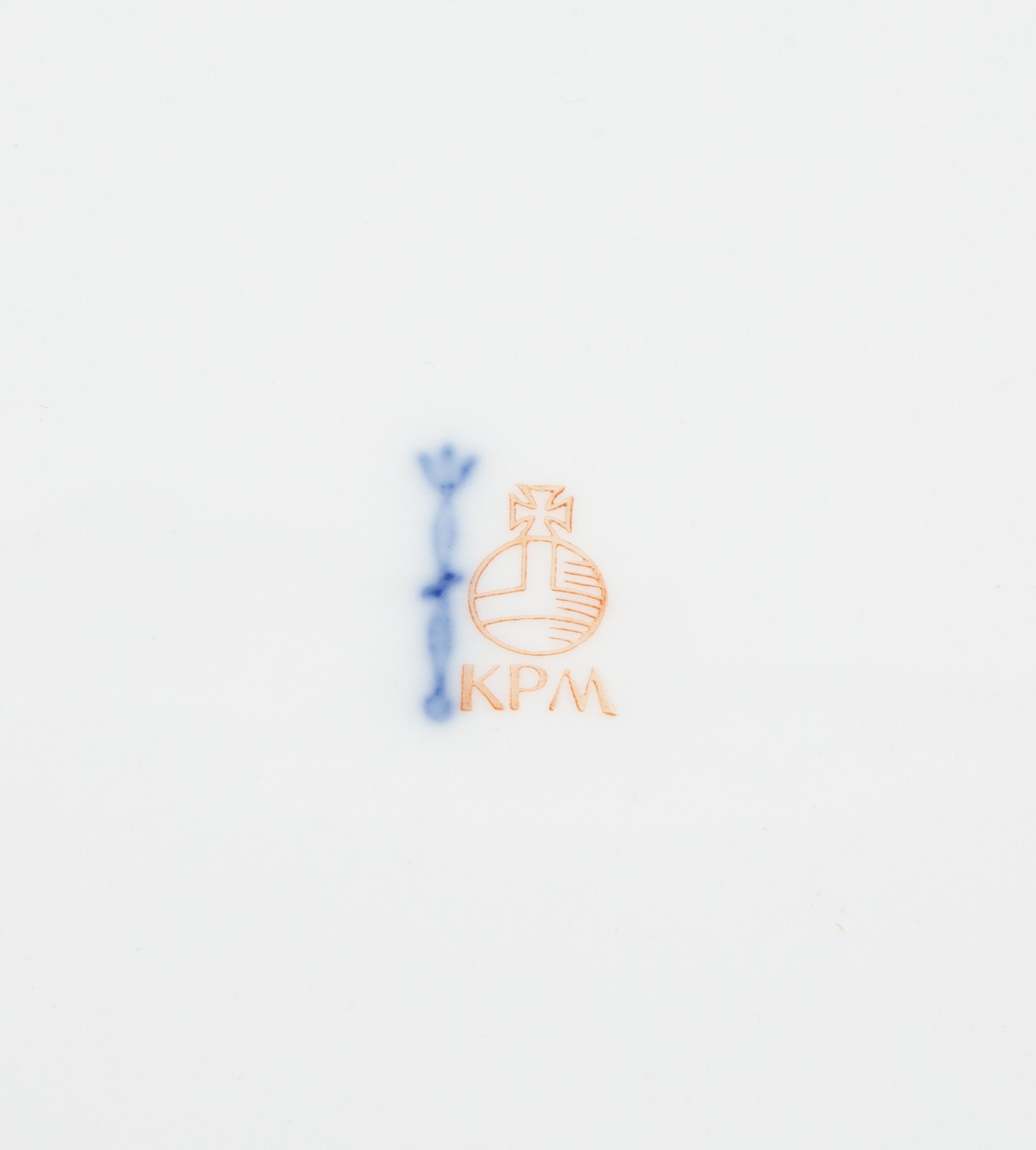 A Set of Twelve Berlin (K.P.M.) Porcelain Chargers