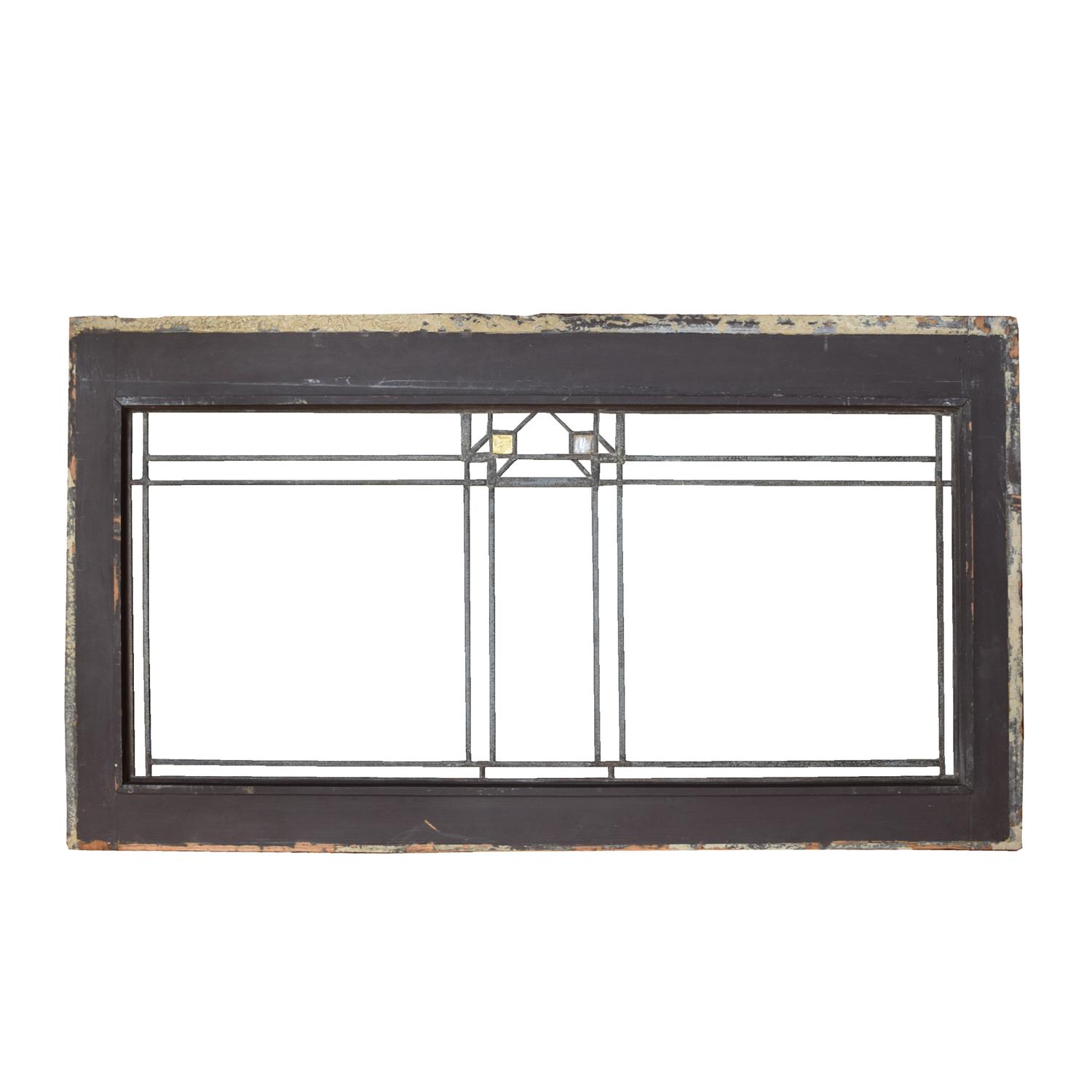 A Frank Lloyd Wright Window from the Oscar Steffens House 39.5" W x 1.5" D x 21.5" H — United States, Circa 1909