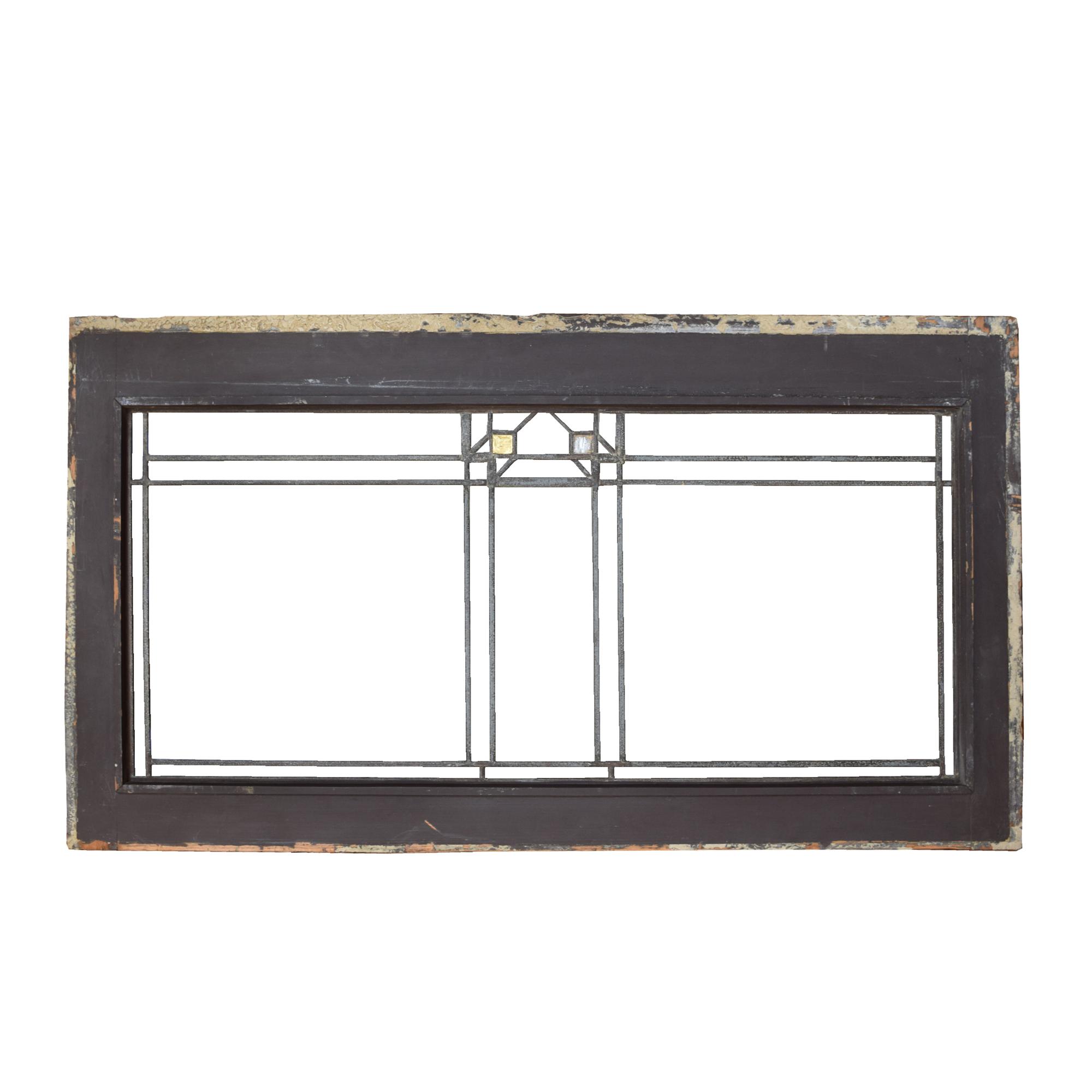 A Frank Lloyd Wright Window from the Oscar Steffens House 39.5" W x 1.5" D x 21.5" H — United States, Circa 1909