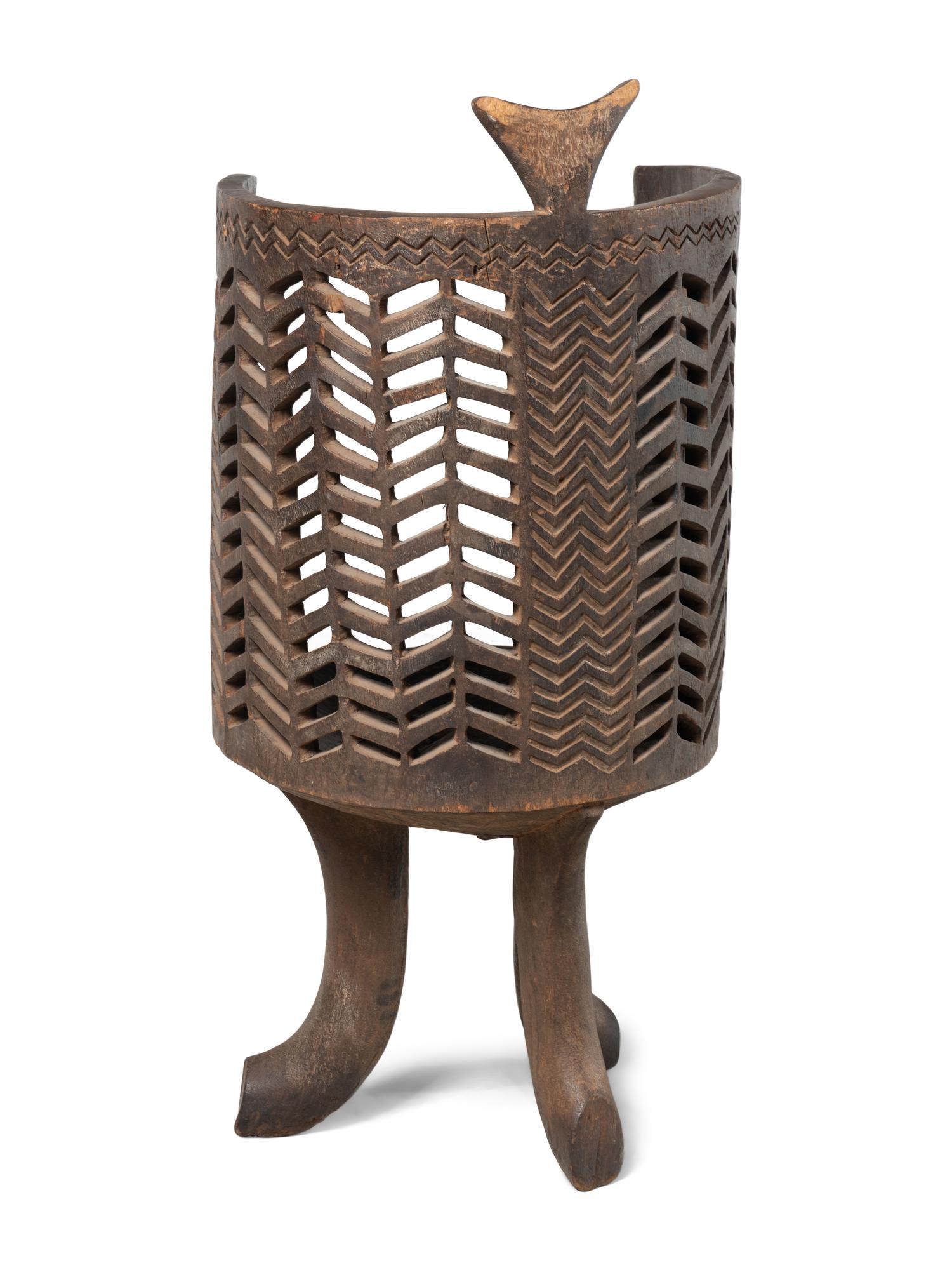 A Carved African Chair