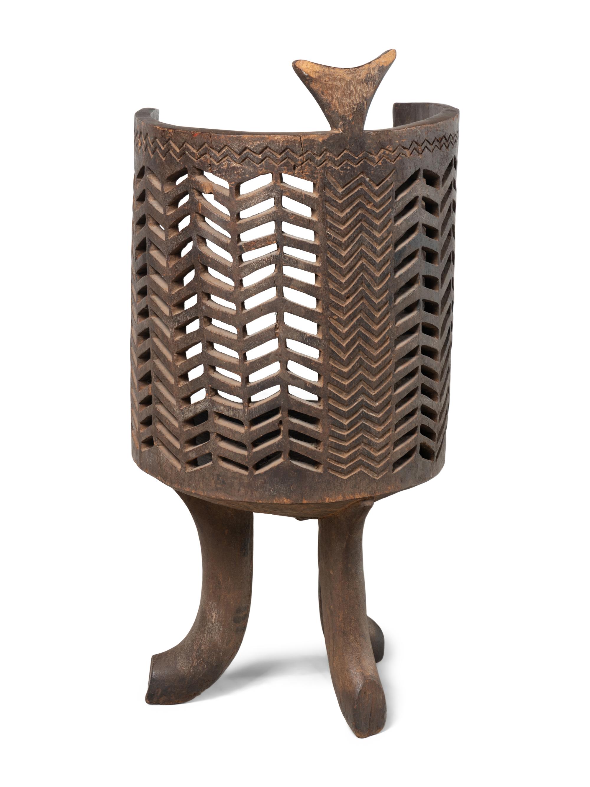 A Carved African Chair