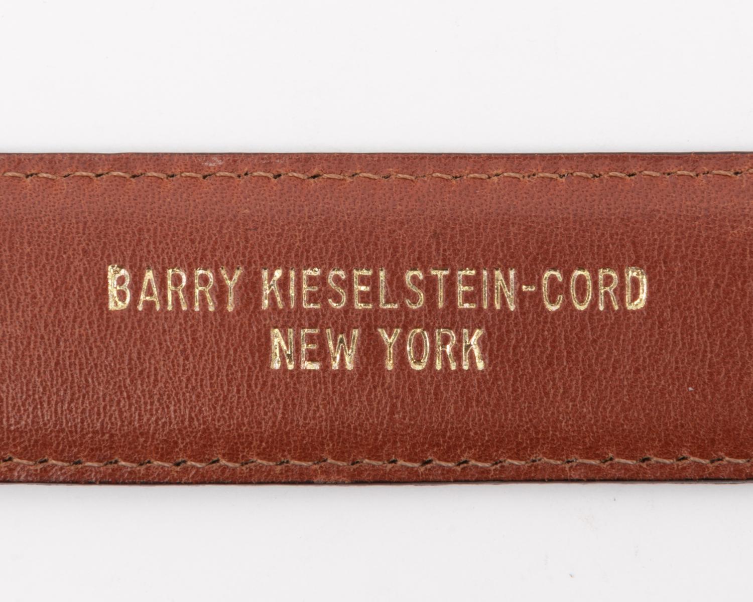 Keiselstein-Cord Lizard Belt with Two Buckles, c.1996