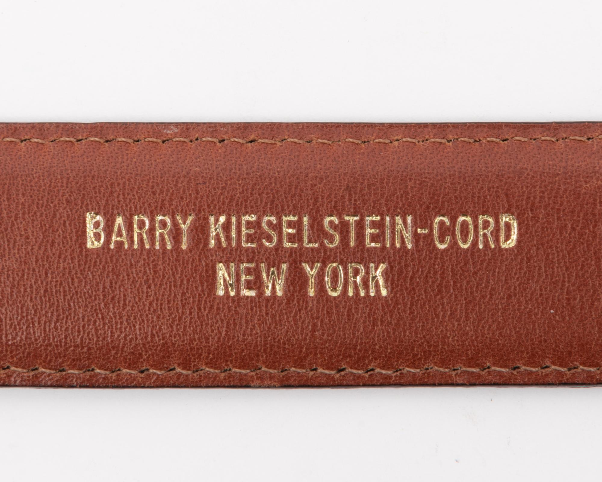 Keiselstein-Cord Lizard Belt with Two Buckles, c.1996