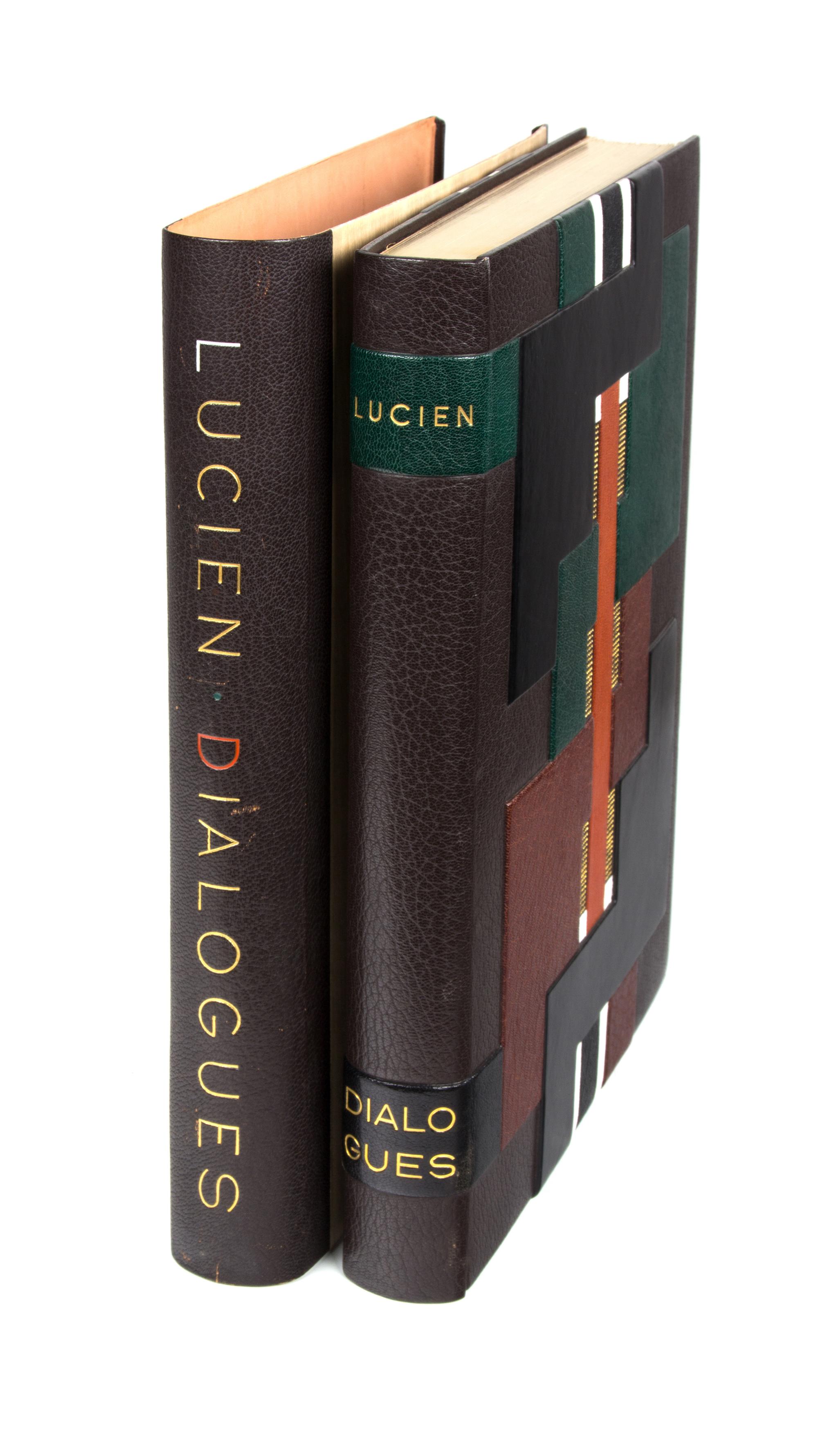 (LAURENS, HENRI) LUCIEN DE SAMOSATE [LUCIAN]. Dialogues. Paris, [1951]. Limited. Bound by Robert Bonfils. Signed.