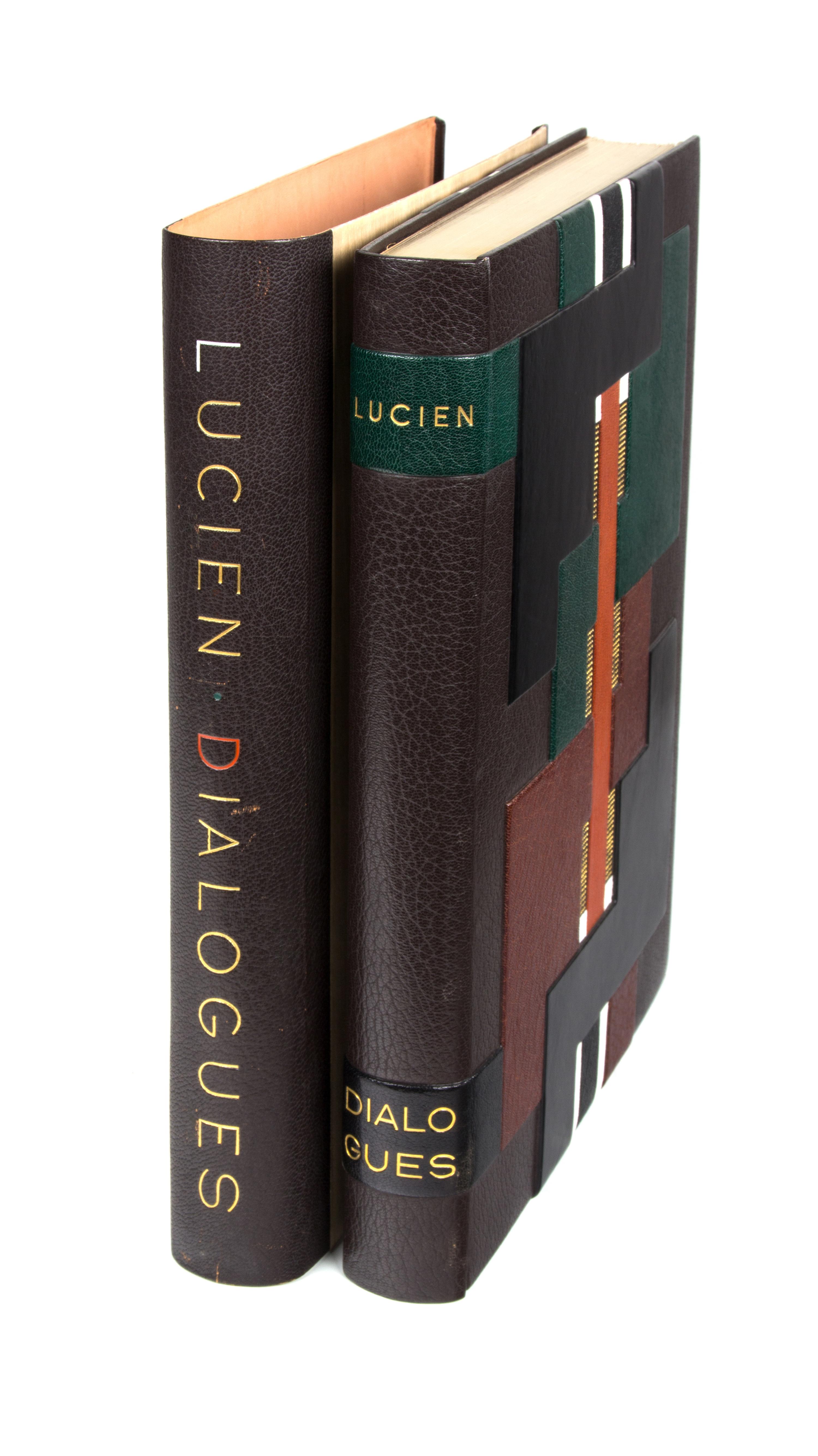 (LAURENS, HENRI) LUCIEN DE SAMOSATE [LUCIAN]. Dialogues. Paris, [1951]. Limited. Bound by Robert Bonfils. Signed.