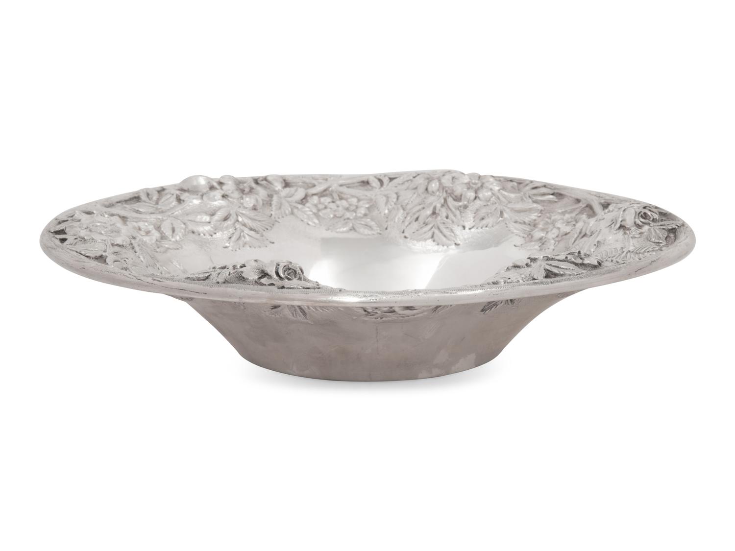 An American Silver Repousse Bowl