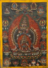 A Tibetan Buddhist Chemchok Heruka Thankgka