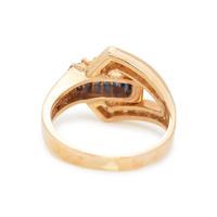 HENRY DANKNER, SAPPHIRE AND DIAMOND RING