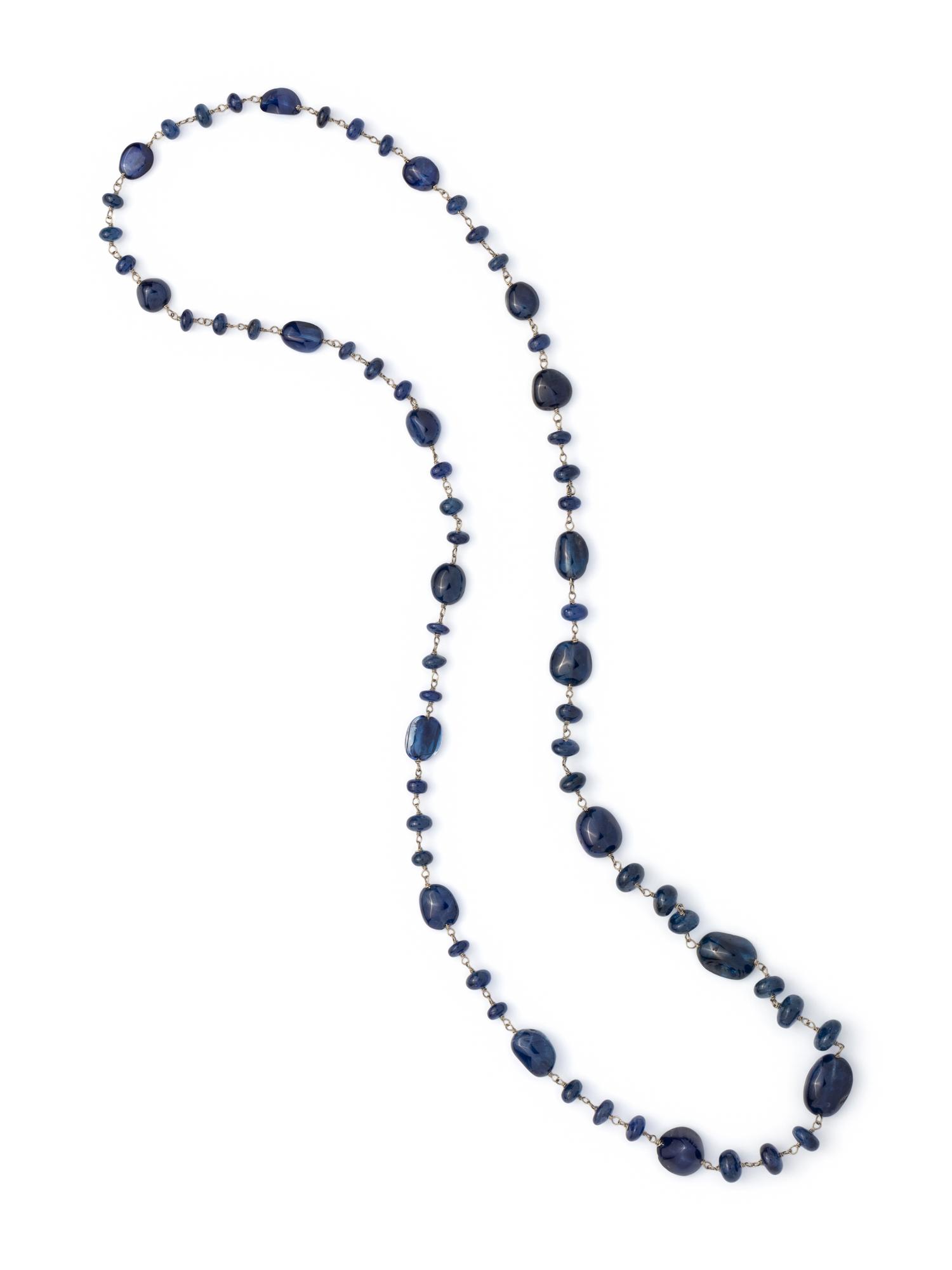 SAPPHIRE BEAD NECKLACE