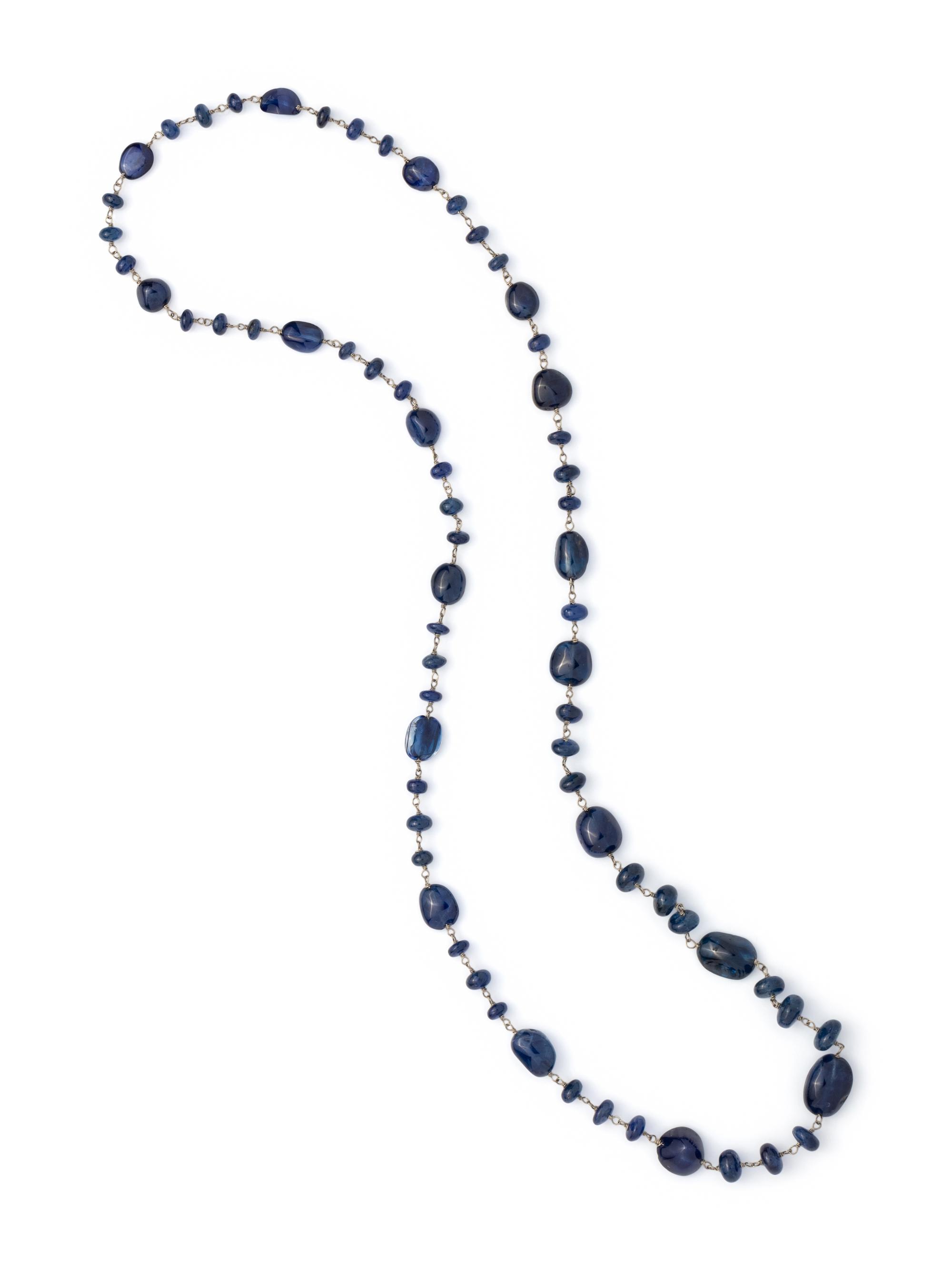 SAPPHIRE BEAD NECKLACE