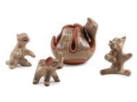 Polychrome Pottery Animals