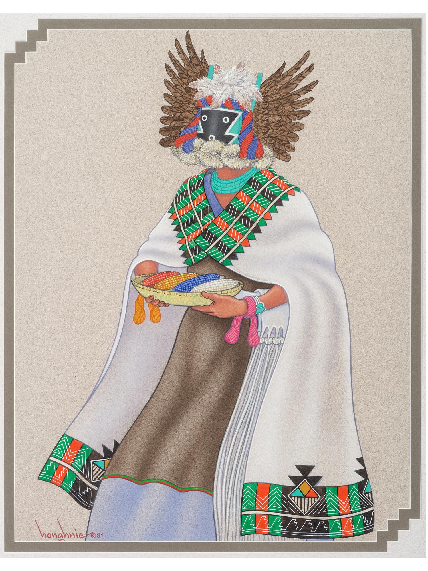 Crow Mother Kachina Spirit (Corn of Four Directions)