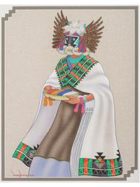 Crow Mother Kachina Spirit (Corn of Four Directions)