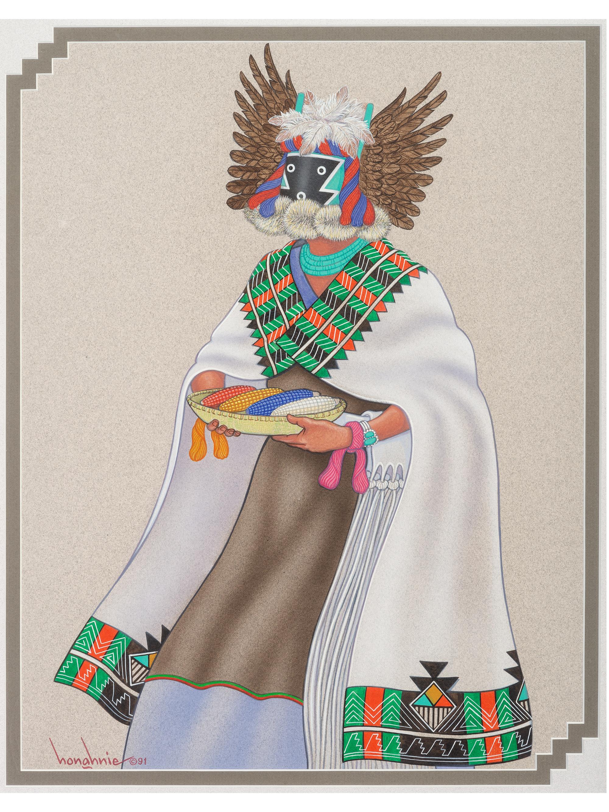 Crow Mother Kachina Spirit (Corn of Four Directions)