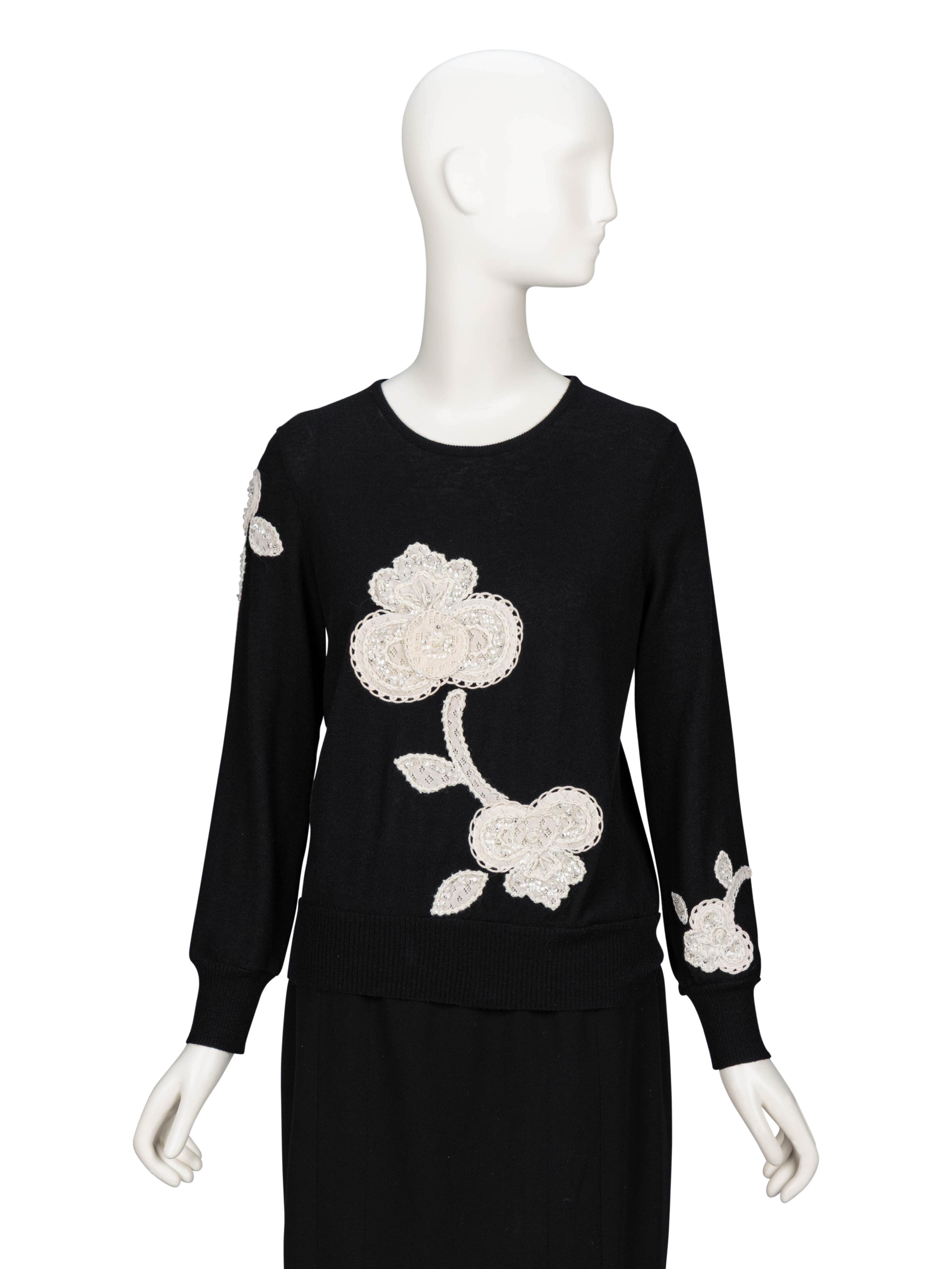 Chanel, Four Black & White Tops