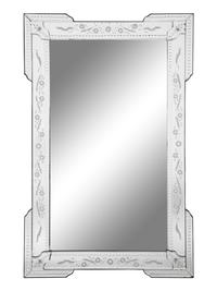 A Pair of Venetian Style Etched Glass Mirrors