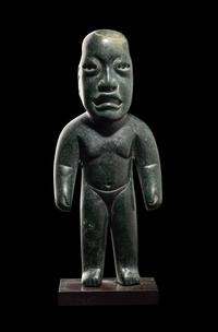 An Olmec Jade Standing Figure